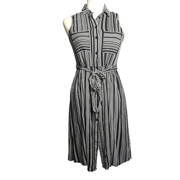 Who What Wear Sleeveless Dress Midi Preppy Officecore Timeless Tailored Small - Picture 1 of 9